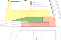 Plan of the site + proposed development